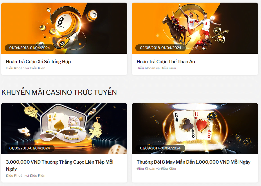 Khuyến mãi được cập nhật liên tục